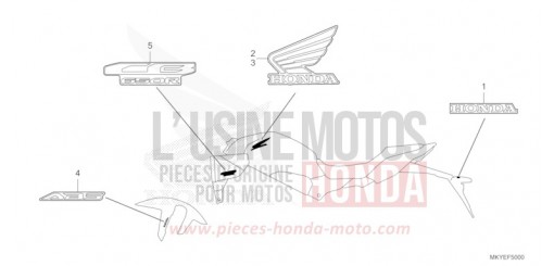 MARQUE (CB650RA/CB650RAC) CB650RAR de 2025